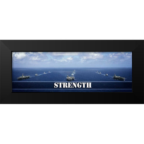 Strength Black Modern Wood Framed Art Print by Hausenflock, Alan