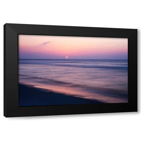 Pink Sun in Lavender Haze Black Modern Wood Framed Art Print with Double Matting by Hausenflock, Alan