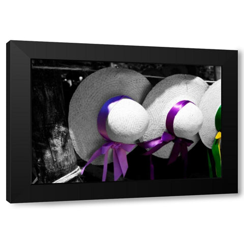 Fancy Hats II Black Modern Wood Framed Art Print by Hausenflock, Alan