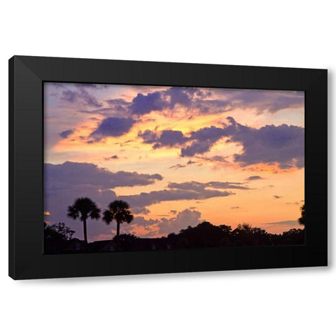San Marcos Sunset III Black Modern Wood Framed Art Print with Double Matting by Hausenflock, Alan