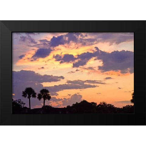 San Marcos Sunset III Black Modern Wood Framed Art Print by Hausenflock, Alan