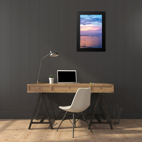St. Augustine Harbor Sunset III Black Modern Wood Framed Art Print by Hausenflock, Alan