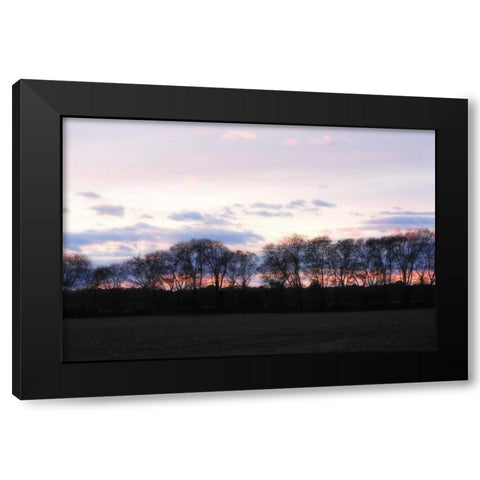 Winter Sunset I Black Modern Wood Framed Art Print with Double Matting by Hausenflock, Alan