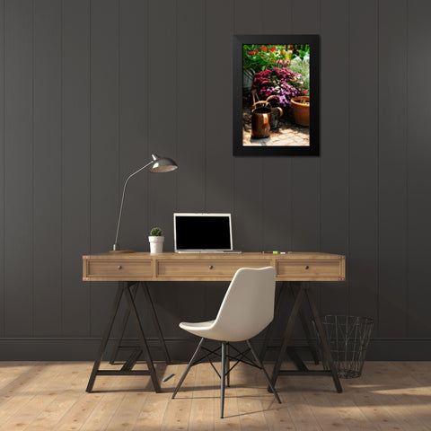 The Garden Nook IV Black Modern Wood Framed Art Print by Hausenflock, Alan