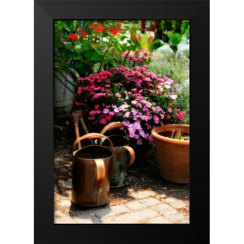 The Garden Nook IV Black Modern Wood Framed Art Print by Hausenflock, Alan