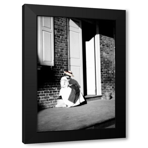 The Seamstress Black Modern Wood Framed Art Print by Hausenflock, Alan
