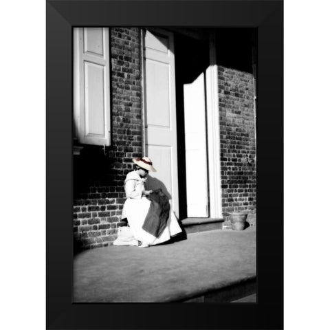 The Seamstress Black Modern Wood Framed Art Print by Hausenflock, Alan