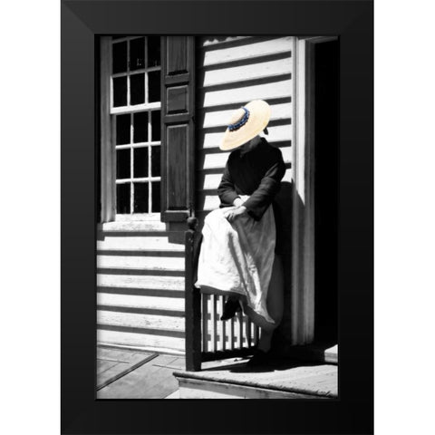 Waiting Black Modern Wood Framed Art Print by Hausenflock, Alan