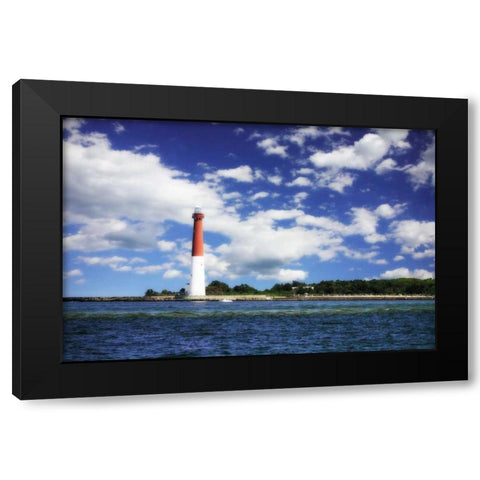 Barnegat Bay Light I Black Modern Wood Framed Art Print with Double Matting by Hausenflock, Alan