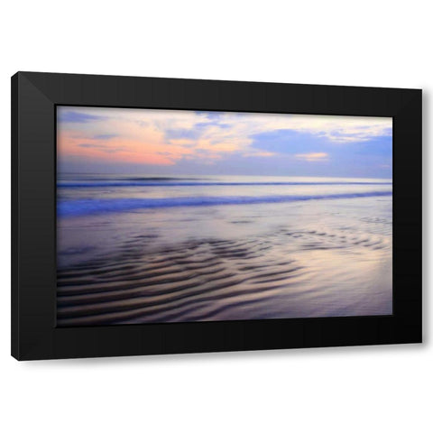 Soft Shore II Black Modern Wood Framed Art Print by Hausenflock, Alan