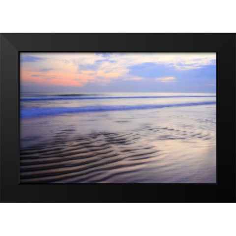 Soft Shore II Black Modern Wood Framed Art Print by Hausenflock, Alan