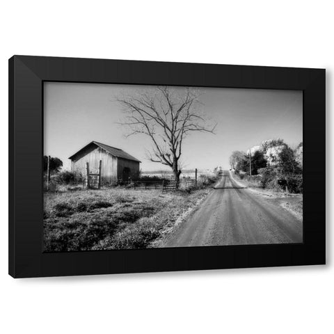 Rural Route VI32 I Black Modern Wood Framed Art Print with Double Matting by Hausenflock, Alan