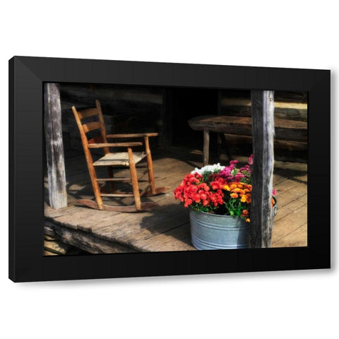 That Ol Rockin Chair I Black Modern Wood Framed Art Print with Double Matting by Hausenflock, Alan