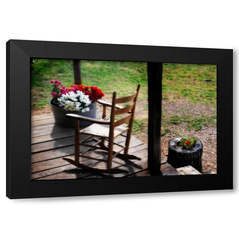 That Ol Rockin Chair II Black Modern Wood Framed Art Print with Double Matting by Hausenflock, Alan