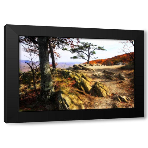 Stoney Ridge II Black Modern Wood Framed Art Print by Hausenflock, Alan