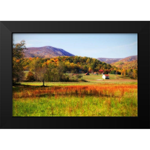 Autumn Fields II Black Modern Wood Framed Art Print by Hausenflock, Alan