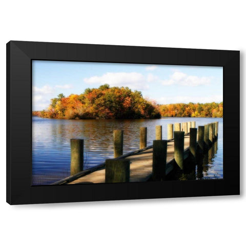 Greenwood Lake I Black Modern Wood Framed Art Print by Hausenflock, Alan
