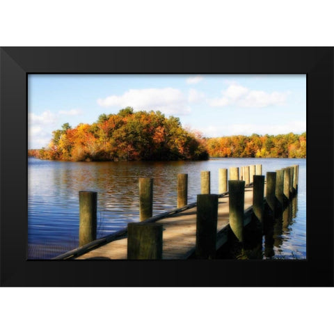 Greenwood Lake I Black Modern Wood Framed Art Print by Hausenflock, Alan