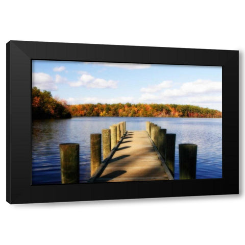 Greenwood Lake II Black Modern Wood Framed Art Print by Hausenflock, Alan