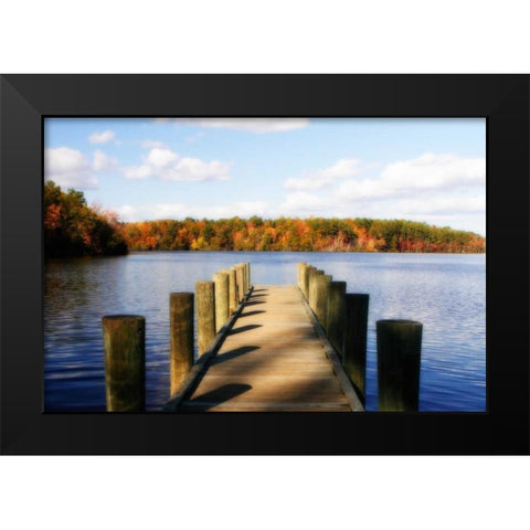 Greenwood Lake II Black Modern Wood Framed Art Print by Hausenflock, Alan