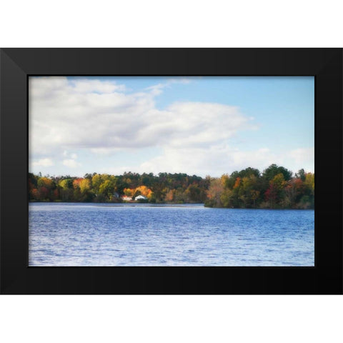 Greenwood Lake III Black Modern Wood Framed Art Print by Hausenflock, Alan
