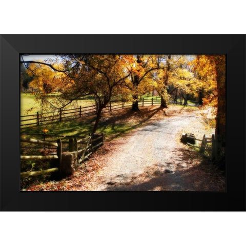 Autumn on Kent Farm II Black Modern Wood Framed Art Print by Hausenflock, Alan