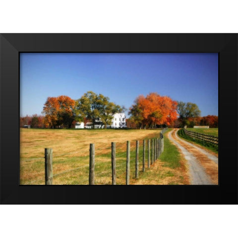 Family Farm II Black Modern Wood Framed Art Print by Hausenflock, Alan