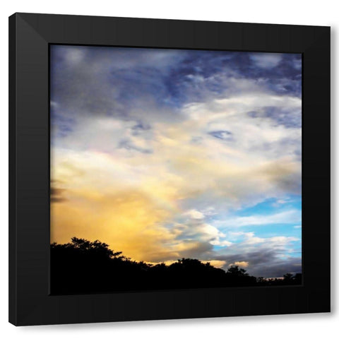 Rainbow Cloud Sq. I Black Modern Wood Framed Art Print by Hausenflock, Alan