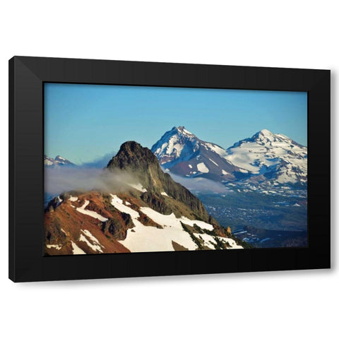 Three Fingered Jack Black Modern Wood Framed Art Print with Double Matting by Kidd, Brian