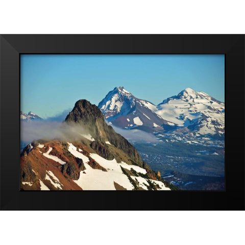 Three Fingered Jack Black Modern Wood Framed Art Print by Kidd, Brian