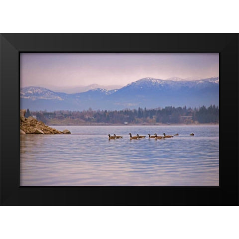 Sandpoint I Black Modern Wood Framed Art Print by Kidd, Brian