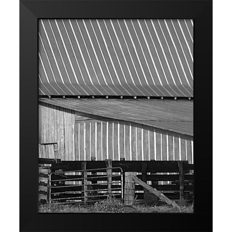 Big Barn II Black Modern Wood Framed Art Print by Larson, Scott