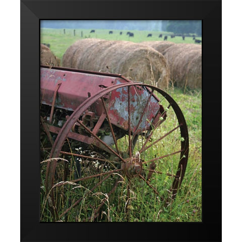 Sewing Seeds I Black Modern Wood Framed Art Print by Larson, Scott