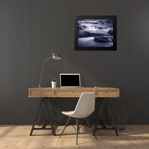 Moving Water II Black Modern Wood Framed Art Print by Larson, Scott