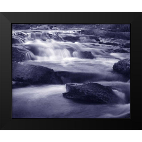 Moving Water II Black Modern Wood Framed Art Print by Larson, Scott