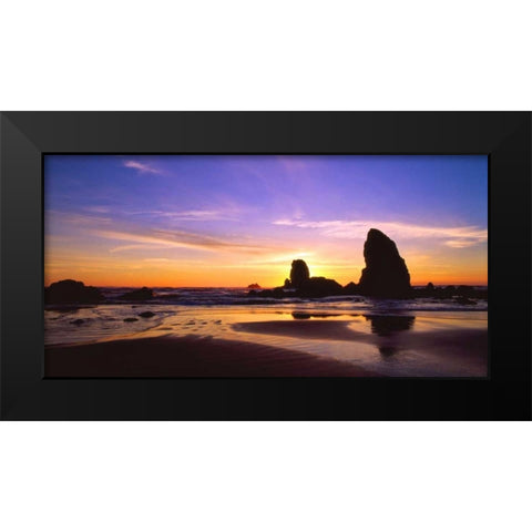 Cannon Beach IV Black Modern Wood Framed Art Print by Leahy, Ike