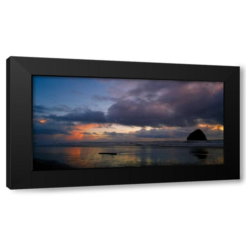 Pacific City IV Black Modern Wood Framed Art Print with Double Matting by Leahy, Ike