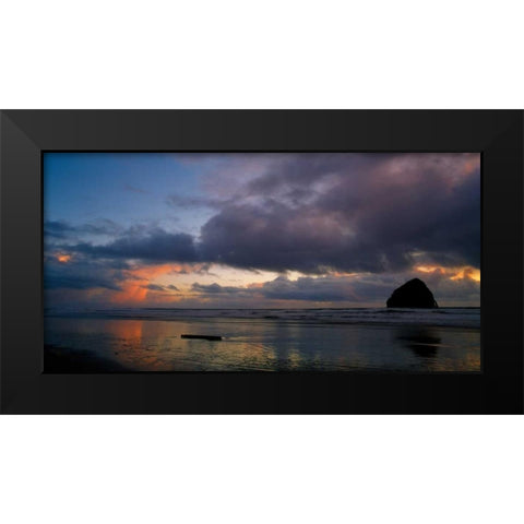 Pacific City IV Black Modern Wood Framed Art Print by Leahy, Ike