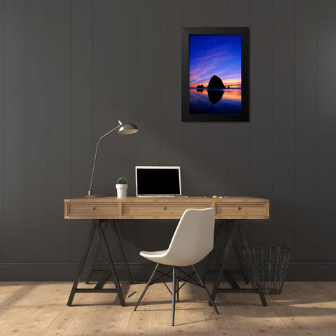 Cannon Beach VII Black Modern Wood Framed Art Print by Leahy, Ike