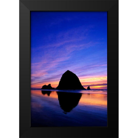 Cannon Beach VII Black Modern Wood Framed Art Print by Leahy, Ike