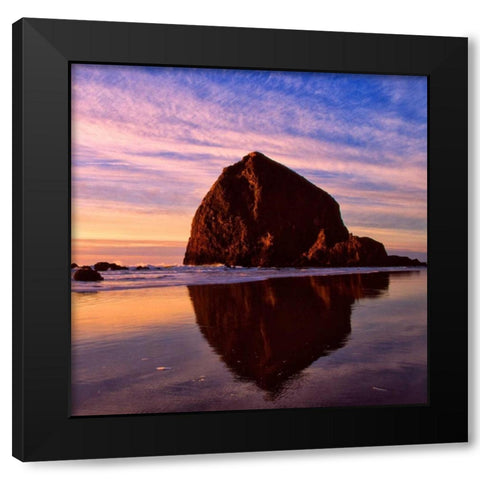 Cannon Beach IX Black Modern Wood Framed Art Print by Leahy, Ike