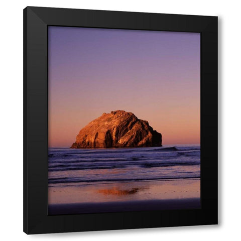 Bandon I Black Modern Wood Framed Art Print with Double Matting by Leahy, Ike