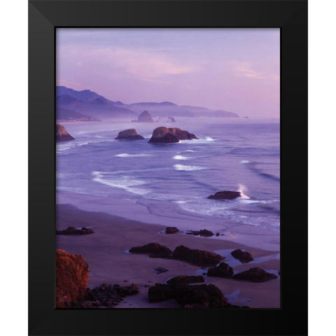 Ecola State Park I Black Modern Wood Framed Art Print by Leahy, Ike