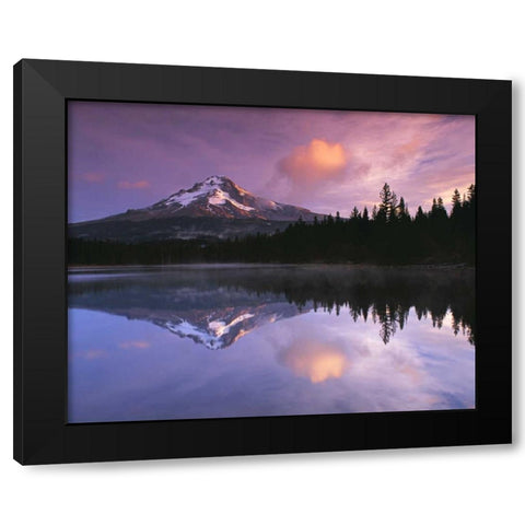 Mt. Hood II Black Modern Wood Framed Art Print by Leahy, Ike