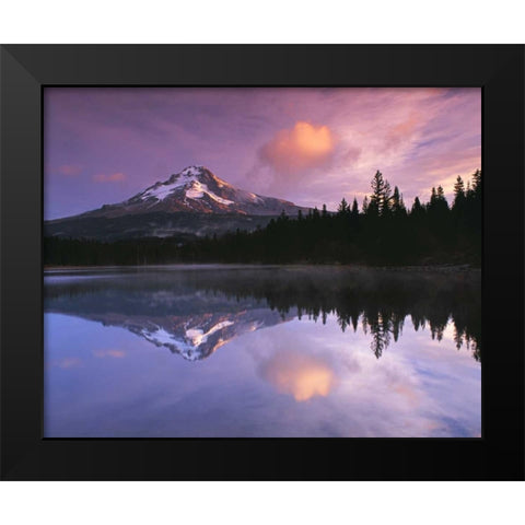 Mt. Hood II Black Modern Wood Framed Art Print by Leahy, Ike
