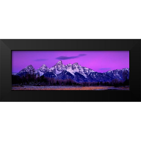 Grand Teton National Park X Black Modern Wood Framed Art Print by Leahy, Ike