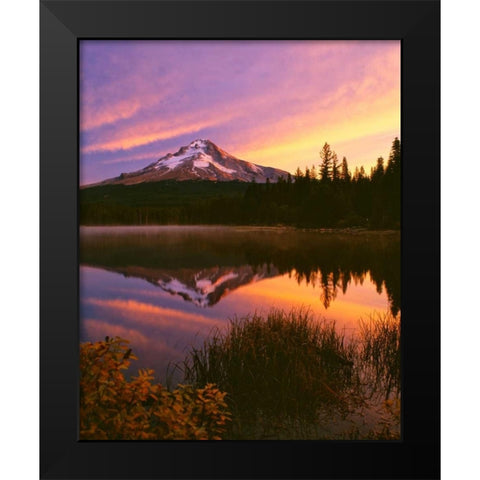Mt. Hood XVI Black Modern Wood Framed Art Print by Leahy, Ike