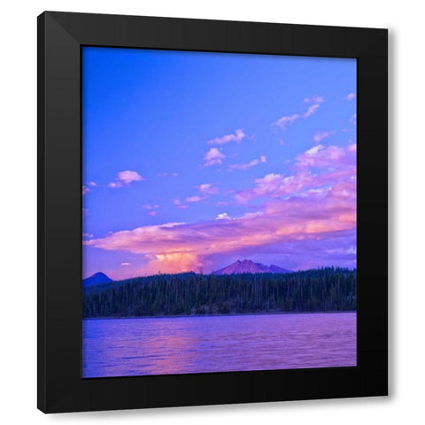 Broken Top V Black Modern Wood Framed Art Print by Leahy, Ike