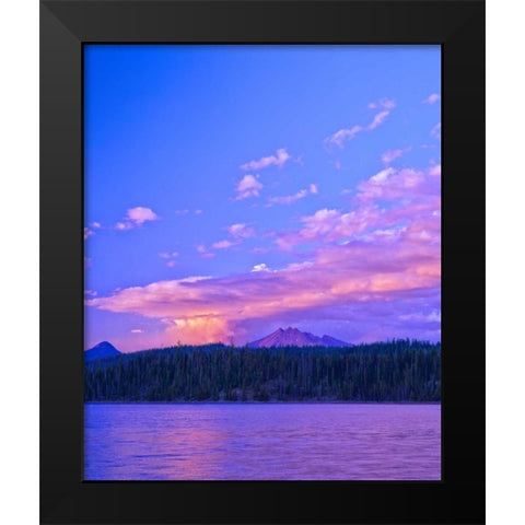 Broken Top V Black Modern Wood Framed Art Print by Leahy, Ike