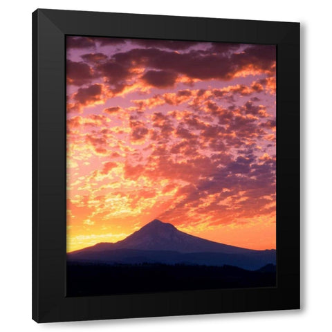 Mt. Hood XXII Black Modern Wood Framed Art Print by Leahy, Ike